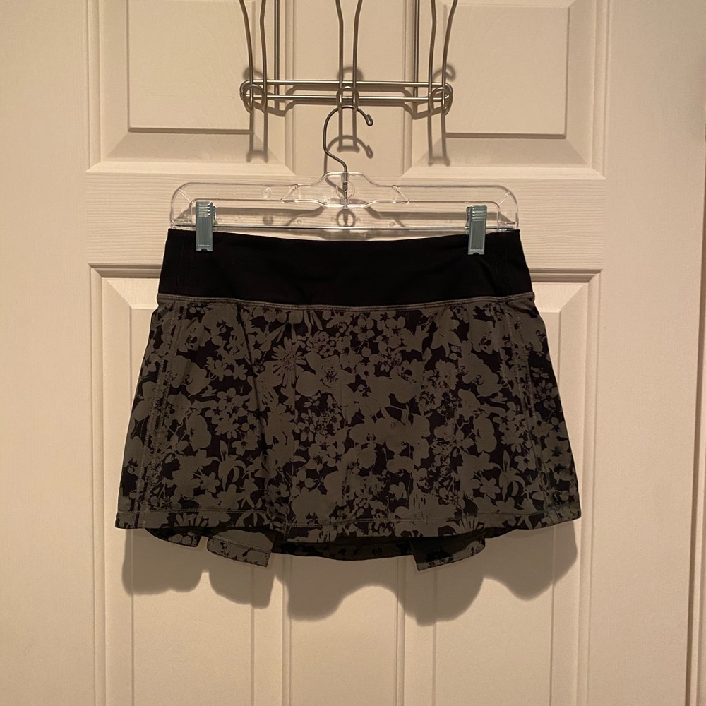 Army Green Floral Lululemon Skirt